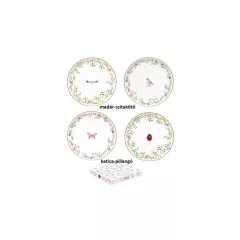   Porcelán desszerttányérszett 2 db-os, 16cm, dobozban, Fancy Garden – Easy Life-Nuova