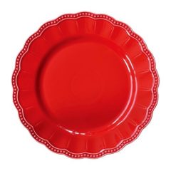 Easy Life-Nuova Porcelán lapostányér 26cm, Elite red