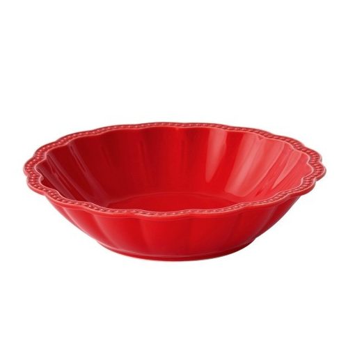 Easy Life-Nuova Porcelán mélytányér 20cm, Elite red
