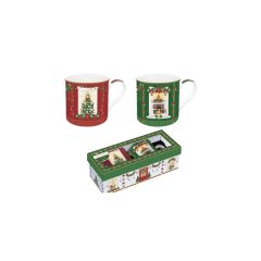   Porcelán bögreszett 2db-os, 300ml, dobozban, Atmosphere, Festive Avenue – Easy Life-Nuova