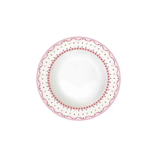 Porcelán mélytányér 21,5cm, Sweet Christmas – Easy Life-Nuova