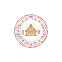   Porcelán desszerttányér 19,5cm, Sweet Christmas – Easy Life-Nuova