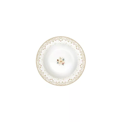 Porcelán mélytányér 21,5cm, White Elegance – Easy Life-Nuova