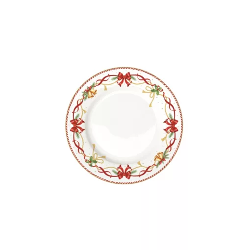 Porcelán lapostányér 26,5cm, Christmas Tale – Easy Life-Nuova