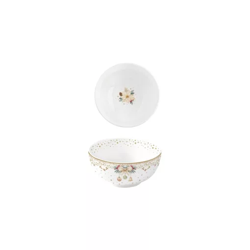 Porcelántálka 12cm, White Elegance – Easy Life-Nuova