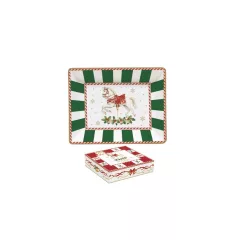   Porcelán kistálka 14x11cm, dobozban, Christmas Tale – Easy Life-Nuova