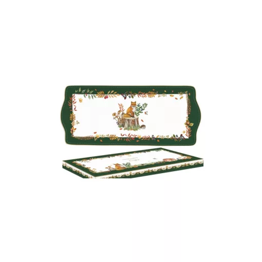 Porcelántálca 35x15cm, dobozban, Forest Dream – Easy Life-Nuova