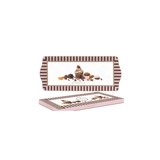 Porcelántálca 35x15cm, dobozban, Sweet Moments – Easy Life-Nuova