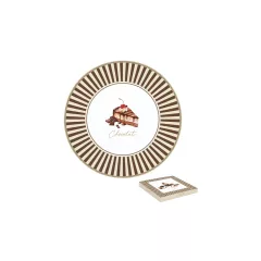   Porcelán tortatál 32cm, dobozban, Sweet Moments – Easy Life-Nuova