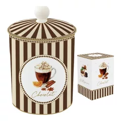   Porcelán keksztároló, 11,5x18cm, dobozban, Sweet Moments – Easy Life-Nuova