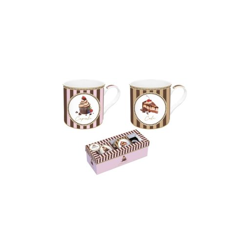 Porcelán bögreszett 2db-os, 300ml, dobozban, Sweet Moments – Easy Life-Nuova