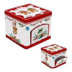   Cukorkás fémdoboz 14x14x12cm, Sweet Christmas – Easy Life-Nuova