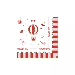   Papírszalvéta 33x33cm, 20db-os, Christmas Twist – Easy Life-Nuova