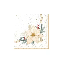   Szalvéta 33x33cm, 20db-os, White Elegance – Easy Life-Nuova
