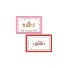   Műanyag tányéralátét kétoldalas 45x30cm, Sweet Christmas – Easy Life-Nuova