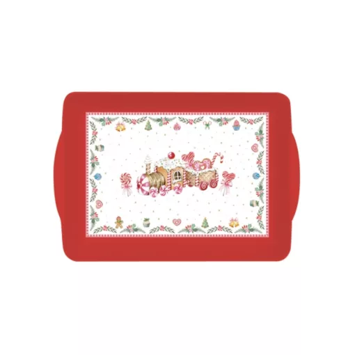 Műanyag tálca 46x32cm, Sweet Christmas – Easy Life-Nuova