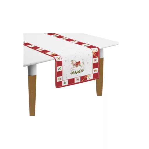 Asztali futó 45x140cm, 2 db-os, 100% pamut, Christmas Tale – Easy Life-Nuova