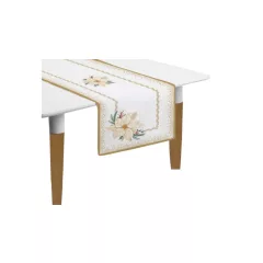   Asztali futó 45x140cm, 2 db-os, 100% pamut, White Elegance – Easy Life-Nuova