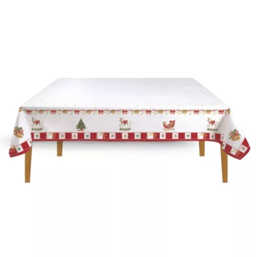 Asztalterítő 145x250cm, 100% pamut, Christmas Tale – Easy Life-Nuova