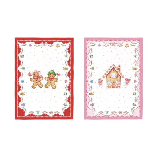 Konyharuhaszett 2 db-os 50x70cm, 100% pamut, Sweet Christmas – Easy Life-Nuova