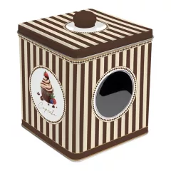   Ablakos fémdoboz 13x13x14,5cm, Sweet Moments – Easy Life-Nuova