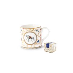 Porcelánbögre 400ml, dobozban, Cheval – Pozzi Milano