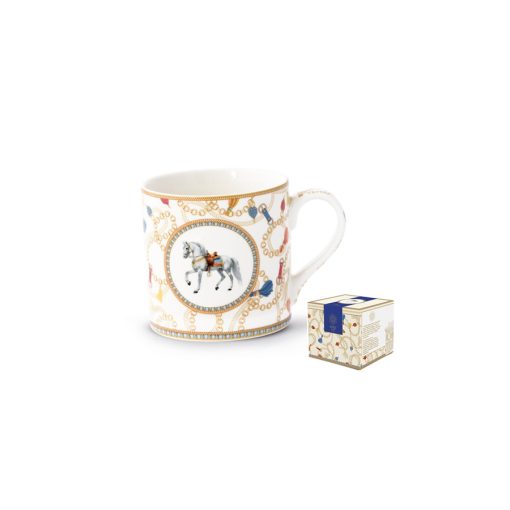Porcelánbögre 400ml, dobozban, Cheval – Pozzi Milano