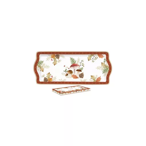 Porcelántálca 35x15cm, dobozban, Autumn Breeze – Easy Life-Nuova