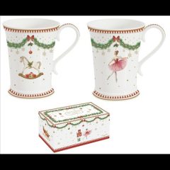   Easy Life-Nuova Porcelán bögreszett 2db-os, 300ml, dobozban, Magie de Noel