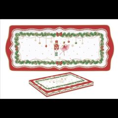   Easy Life-Nuova Porcelántálca 35x15cm dobozban, Magie de Noel