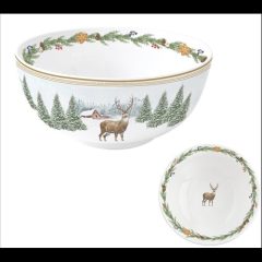 Easy Life-Nuova Porcelántál 15cm, White Forest