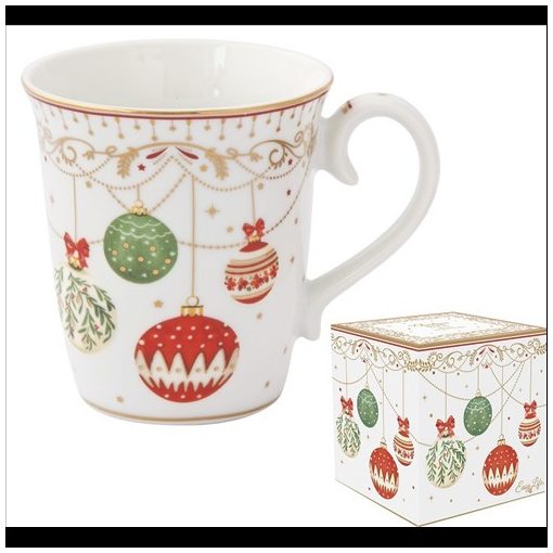 Easy Life-Nuova Porcelánbögre 275ml, dobozban, Christmas Eve