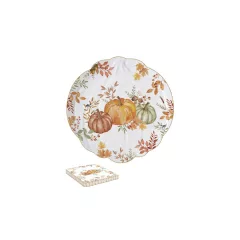   Porcelántálca tökformájú,27cm, dobozban, Harvest – Easy Life-Nuova
