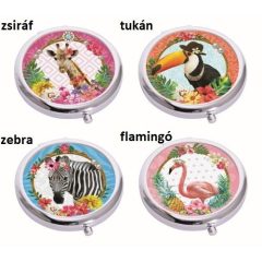 Zsebtükör Fancy 6,5cm, Animals Tropical