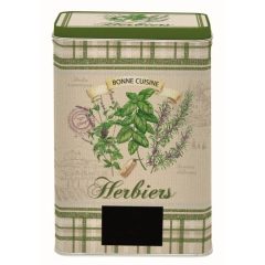Konyhai fémdoboz 12,5x9x17,5cm, Herbiers