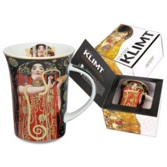 Porcelánbögre Klimt dobozban, 350ml, Klimt: Hygeia