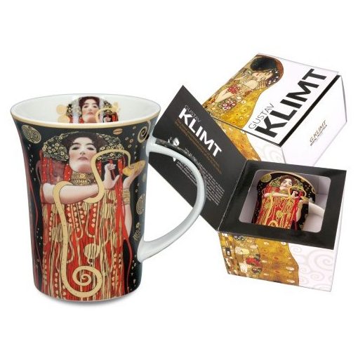 Porcelánbögre Klimt dobozban, 350ml, Klimt: Hygeia