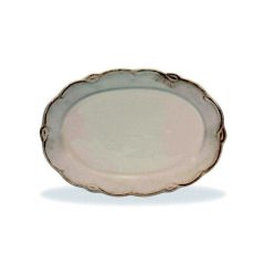 Antikolt natúr kerámiatálca ovál, 32cm, Alicia