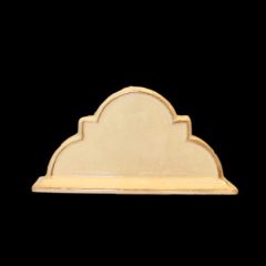   Romantik szalvétatartó, natúr, kerámia, kézzel festett-15x8x8cm