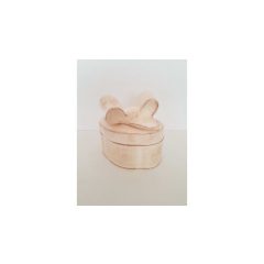   Romantik natúr doboz ovál, kerámia, kézzel festett-15,5x11,5x15cm – Vanilia Kerámia