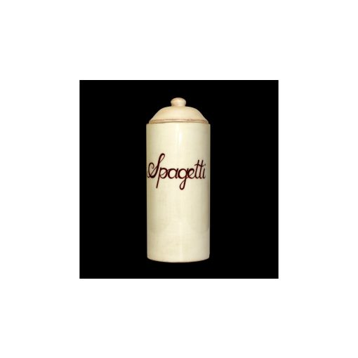 Romantik spagettitartó, natúr, kerámia, kézzel festett-dia12x30cm – Vanilia Kerámia