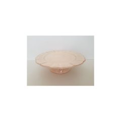   Romantik antikolt tortatál, natúr, kerámia, kézzel festett-dia28,5x9cm – Vanilia Kerámia