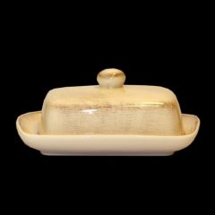   Romantik vajtartó, natúr, kerámia, kézzel festett-fodros: 22x15x9cm, sima: 19x14,5x9cm