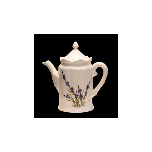 Romantik festett kanna, levendula, kerámia, kézzel festett-1liter – Vanilia Kerámia