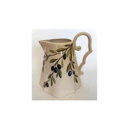 Violin olajbogyós kancsó, kerámia, kézzel festett-2,5l – Vanilia Kerámia