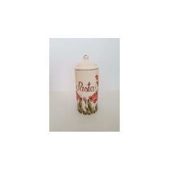   Tele virágos tésztatartó, pipacs, kerámia, kézzel festett-dia10,5x26cm – Vanilia Kerámia