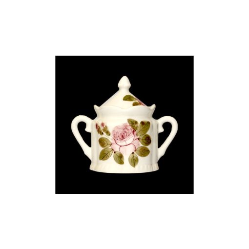 Romantik rózsás cukortartó, kerámia, kézzel festett-5dl – Vanilia Kerámia