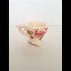   Romantik rózsás tojástartó, kerámia, kézzel festett-6cm