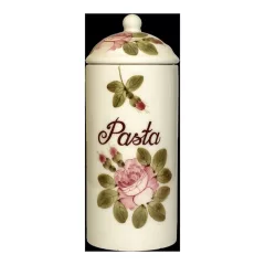   Romantik rózsás tésztatartó, kerámia, kézzel festett-dia10,5x26cm – Vanilia Kerámia
