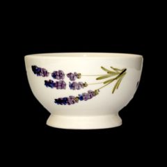   Violin levendulás műzlistál, kerámia, kézzel festett-dia15x9cm-6dl